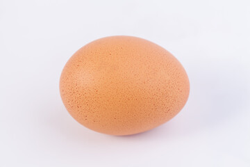 one eggs are placed on a white background with free space on right