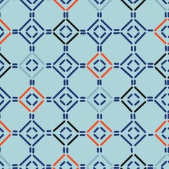 Fototapeta premium Vector ornametic dashed lines, seamless pattern. Design element for prints, backgrounds, template, web pages and textile pattern.