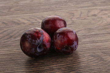 Ripe and sweet purple plum