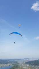 paraglider in the sky