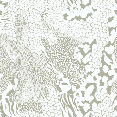 Seamless leopard fur pattern. Fashionable wild leopard print background. Modern panther animal fabric textile print design.Fashion pattern and textile printing.Paisley, striped fabric print pattern