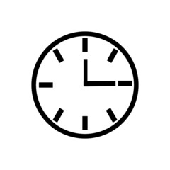 wall clock icon on a white background