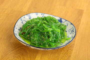 Japanese traditional seaweed salad Chukka