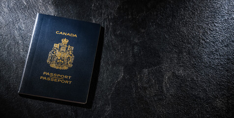 Canadian passport. Personal identification