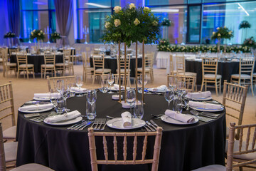 Wedding table decoration and floral design