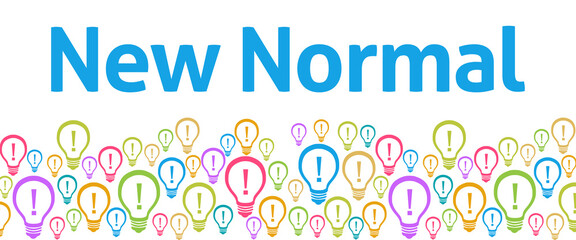 New Normal Colorful Bulbs With Text 