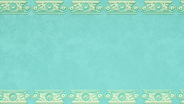 Decorative floral baroque ethnic border with copy space, renaissance retro frame, holiday invitation with empty mockup, wedding lace vintage blue template, beautiful clean greeting card