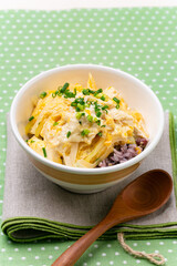 家庭料理　湯葉入り玉子丼　和食　日本