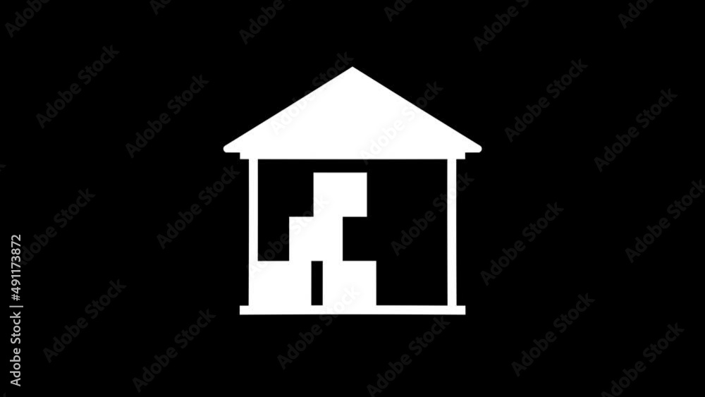 Poster white picture of storage on a black background. storage of products. distortion liquid style transit