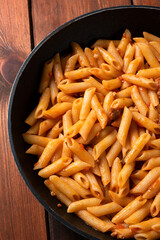 Classiche penne al ragu' di manzo, pasta Italiana