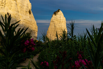 rocks in the sunset