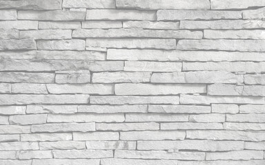 White vintage brick wall background, texture interior Construction industry.