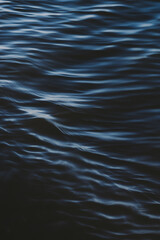 Abstract close-up photo of the blue ocean