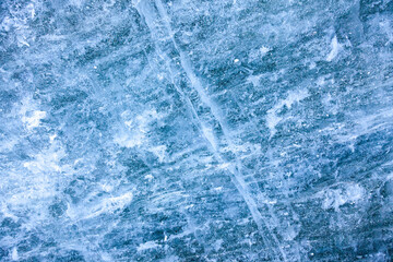 Textures de glace dans un glacier des Alpes