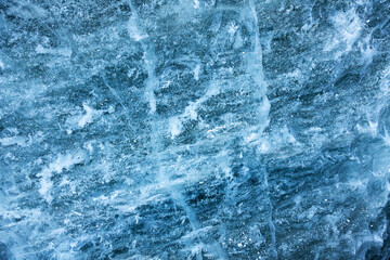 Textures de glace dans un glacier des Alpes