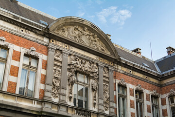 Old building of Royal Conservatory of Brussels in Belgium	