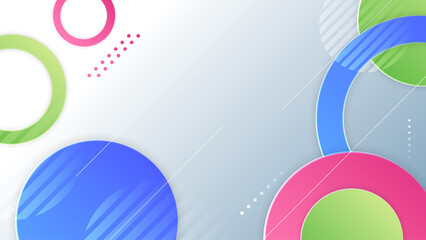 Abstract colorful blue shapes presentation background. Gradient dynamic lines background. Modern mosaic blue orange Colorful geometric design background