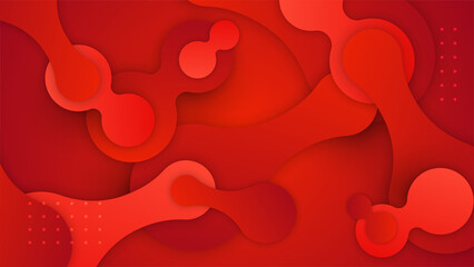 Abstract colorful red shapes presentation background. Gradient dynamic lines background. Modern mosaic blue orange Colorful geometric design background