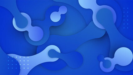 Abstract colorful blue shapes presentation background. Gradient dynamic lines background. Modern mosaic blue orange Colorful geometric design background