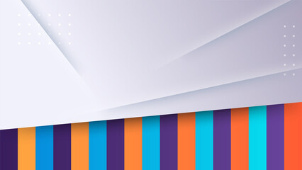 Obraz premium Abstract colorful shapes presentation background. Gradient dynamic lines background. Modern mosaic blue orange Colorful geometric design background