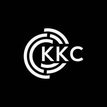 KKC letter logo design on black background. KKC creative initials letter logo concept. KKC letter design.