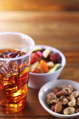 ドライフルーツとドリンク