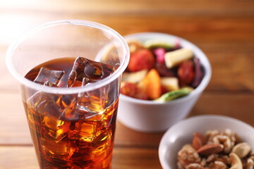 ドライフルーツとドリンク
