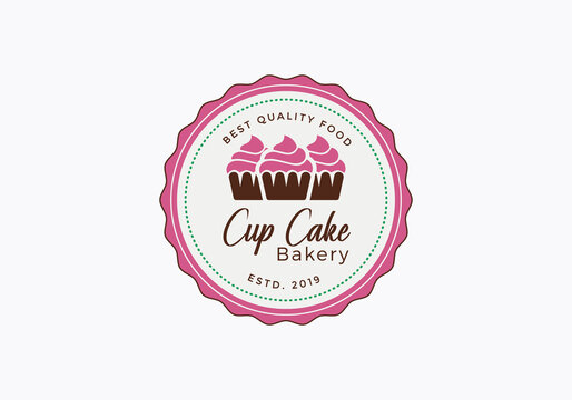 Cupcake Bakery Logo Template