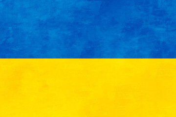 Ukraine flag with grunge effect
