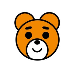 クマ　表情　かわいい　優しい　笑顔