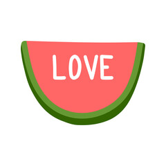 Watermelon clipart, summer ripe fruit, Watermelon party.