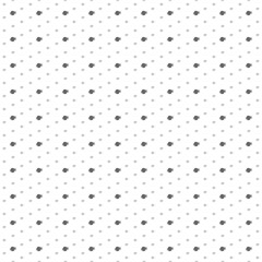 Square seamless background pattern from black digital tech symbols are different sizes and opacity. The pattern is evenly filled. Vector illustration on white background