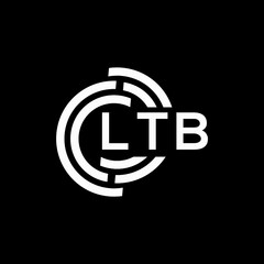 LTB letter logo design on black background. LTB creative initials letter logo concept. LTB letter design.
