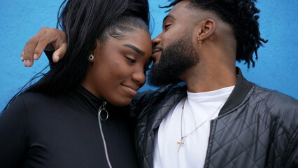 Obraz premium An African brother and sister embrace family love and affection