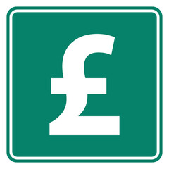 Britisches Pfund und Schild