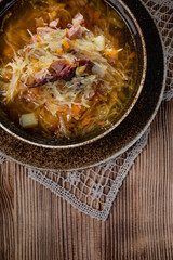 Traditional cabbage soup.