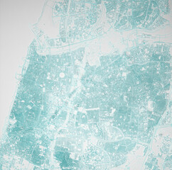 simplified map of the city of telaviv aerial view
