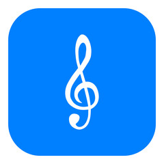Fototapeta premium Violinschlüssel und App Icon