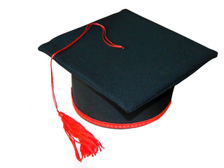 graduation hat isolated on white background