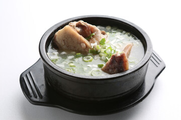 Korean style beef bone soup