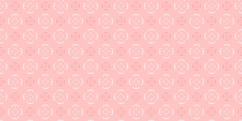 Background pattern with decorative elements on pink. Seamless pattern, texture. Vector illustration 
