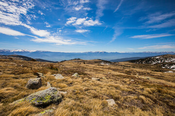 Mountain landscape in La Cerdanya, Pyrenees, France