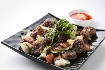 Pan-fried Korean Sausage, sundae bokkeum