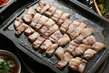 grilled pork belly 삼겹살 오겹살