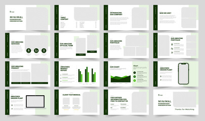 Creative Green Leaf PowerPoint Template 