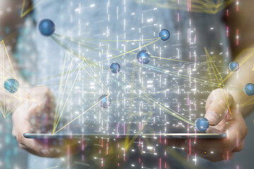 conference Digital Network and data concept 3d