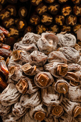 dried Diospyros kaki, the Oriental persimmon, Chinese , Japanese or kaki persimmon, is the most widely cultivated species of the genus Diospyros. sales. selective focus