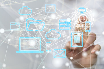 Technology background. Big data concept