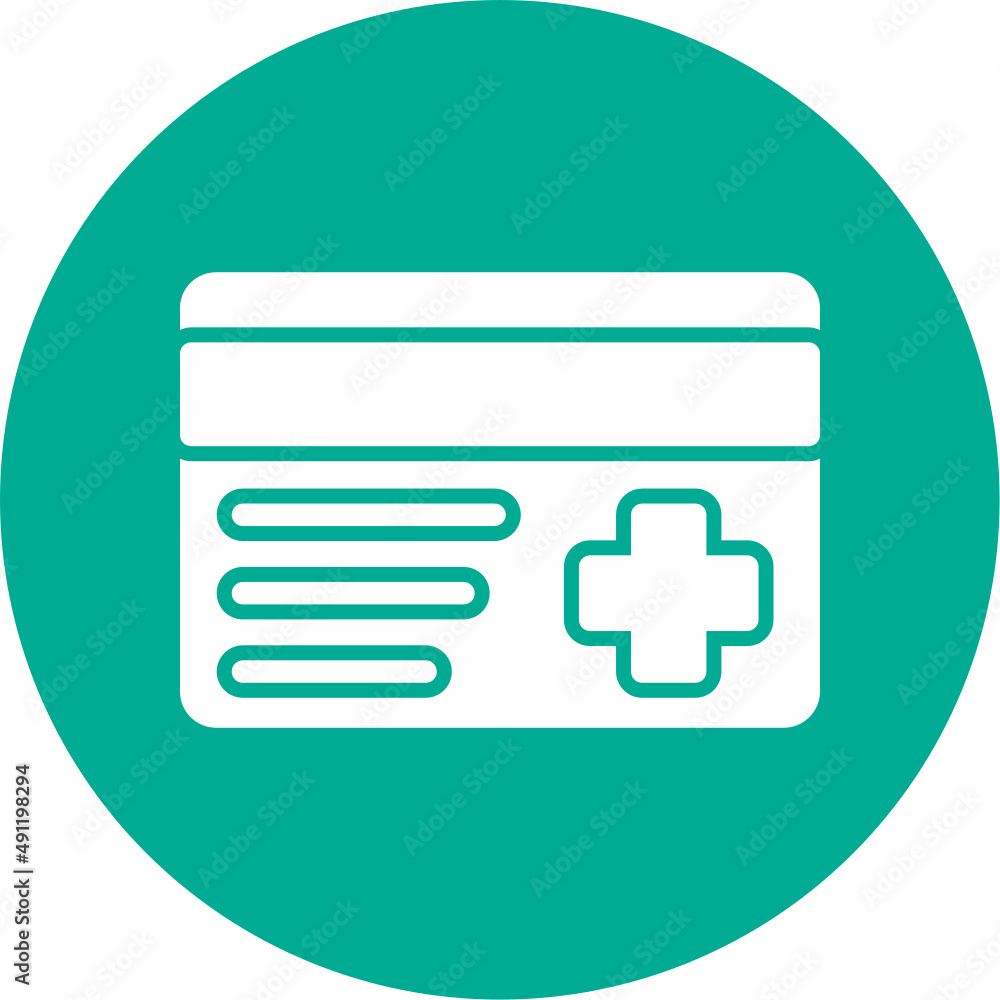 Sticker Insurance Card Icon