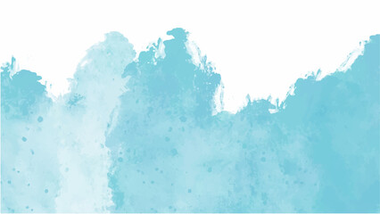 Blue watercolor background for your design, watercolor background concept, vector.